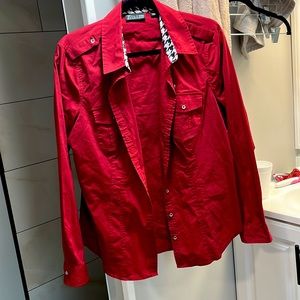 Red blouse